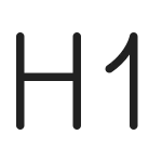 Text Header 1 SVG Icon